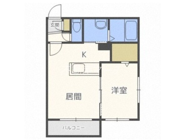 麻生駅 徒歩3分 4階の物件間取画像